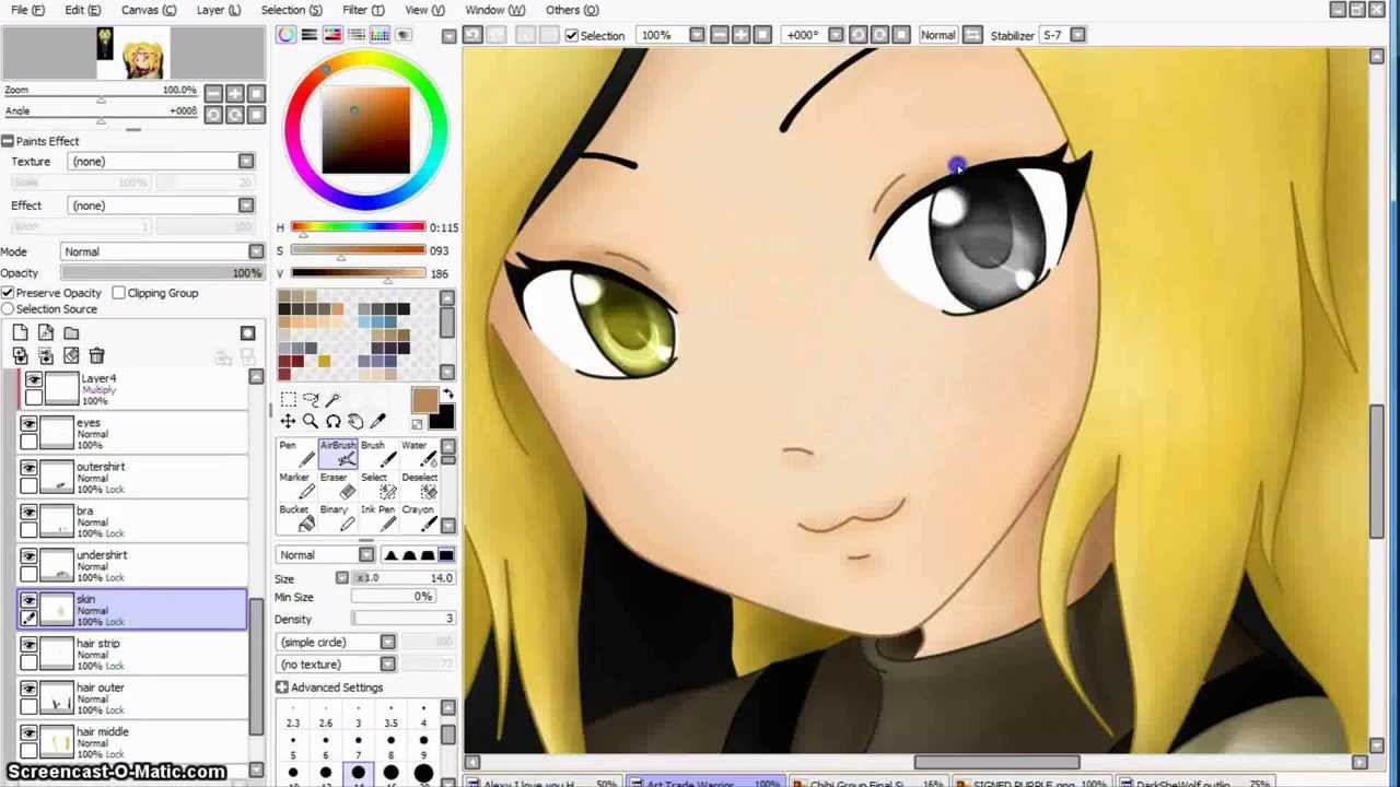 Speed Painting: Art Trade xX LittleWaitress Xx
