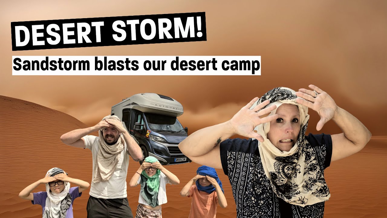 Sahara SANDSTORM ruins our MERZOUGA desert trip | Morocco Van life