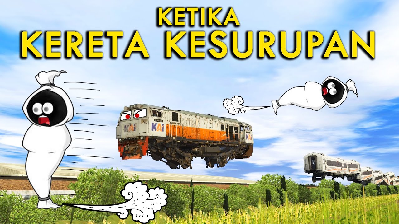 KERETA KESURUPAN JADI OLENG | Trainz Simulator Indonesia