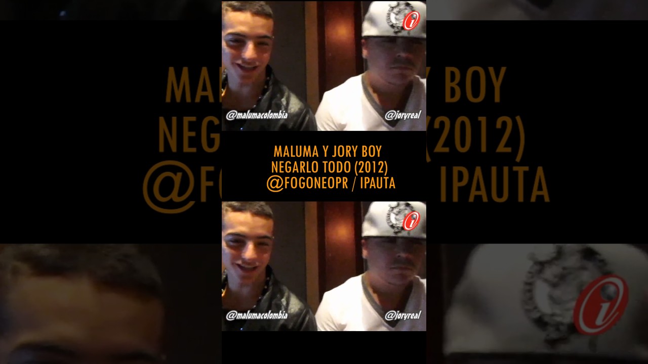 Maluma y Jory durante grabaci&oacute;n de 'Negarlo Todo' en 2012