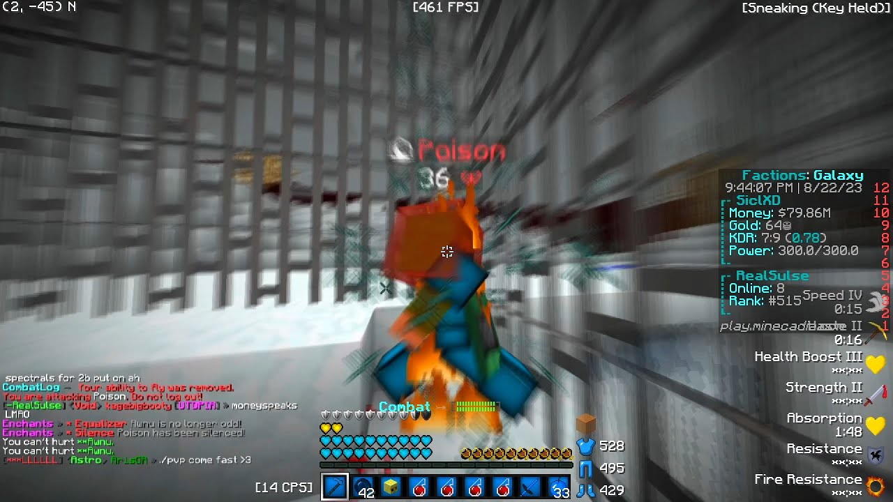 Drilling the worst cheaters on Minecadia