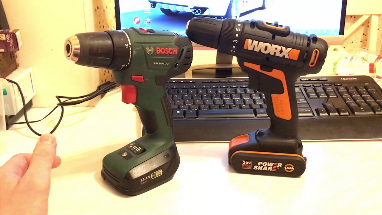 Шуруповёрт worx 101 и кейс bosh 1600