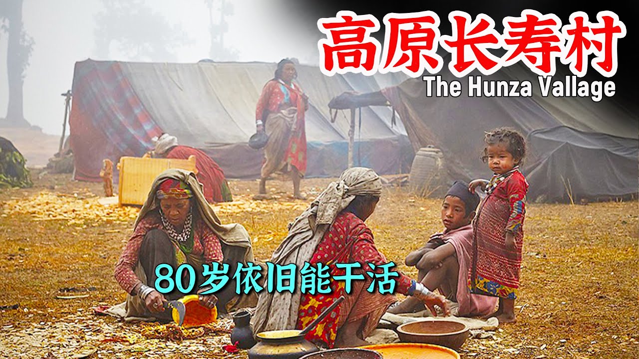 高原山谷里的隐居长寿村：比原始部落活的长，能活到120岁，80还在下地干活，60岁长得特别嫩！#tirbe #villagelife #hunza