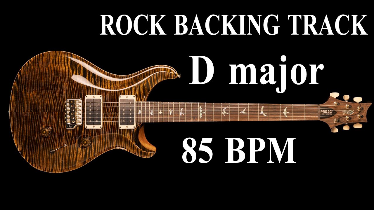 Guitar Rock Ballad Backing Track in D Major
