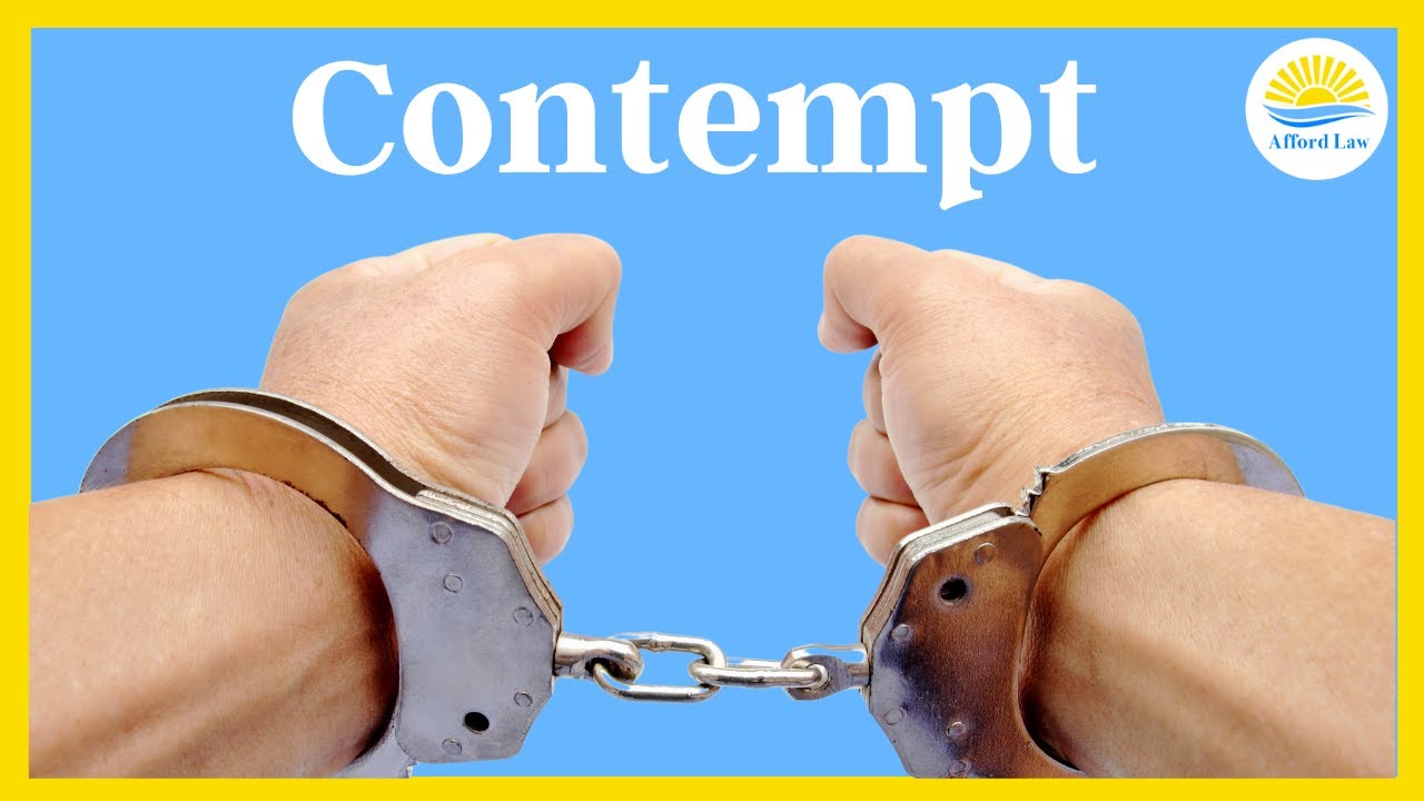Divorce Surprises: What Happens When You're Found in Contempt?