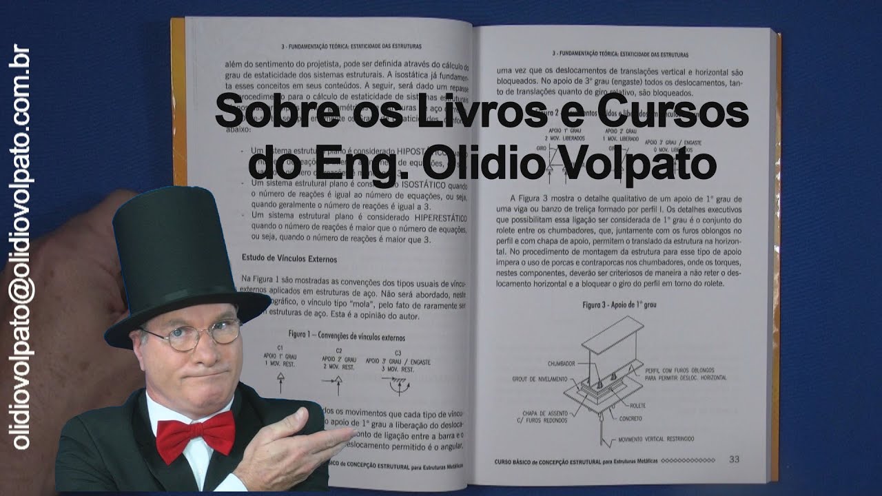 Sobre Livros e Cursos do Eng. Olidio Volpato