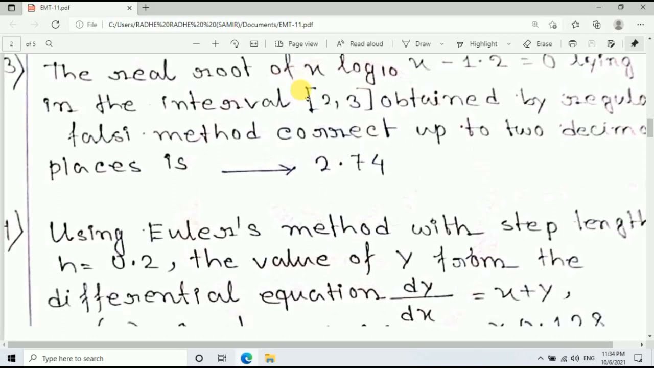 EMT-11 BDP FINAL YEAR EXAM 2021 NSOU