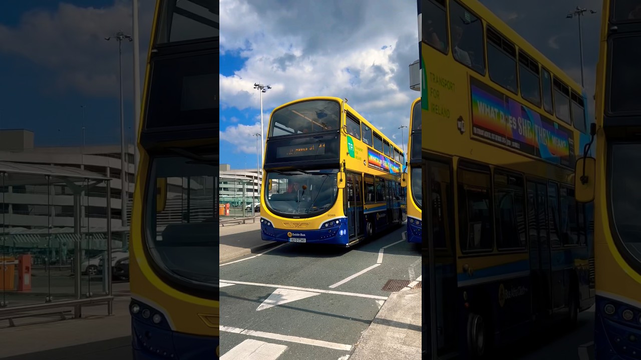 Dublin Bus Wright Eclipse Gemini 3 #SG606 seen at Dublin Airport (21/6/23) #dublinbus #bus #ytshorts