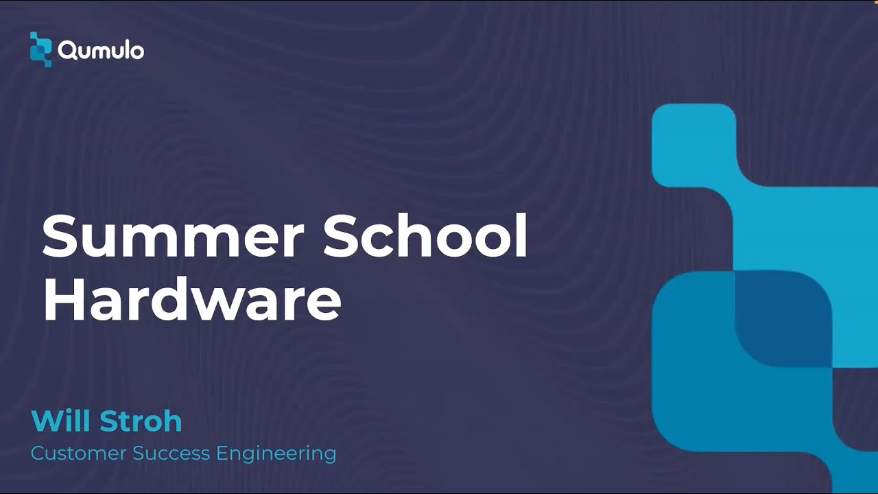 Qumulo Customer Webinar - Summer School: Hardware Troubleshooting