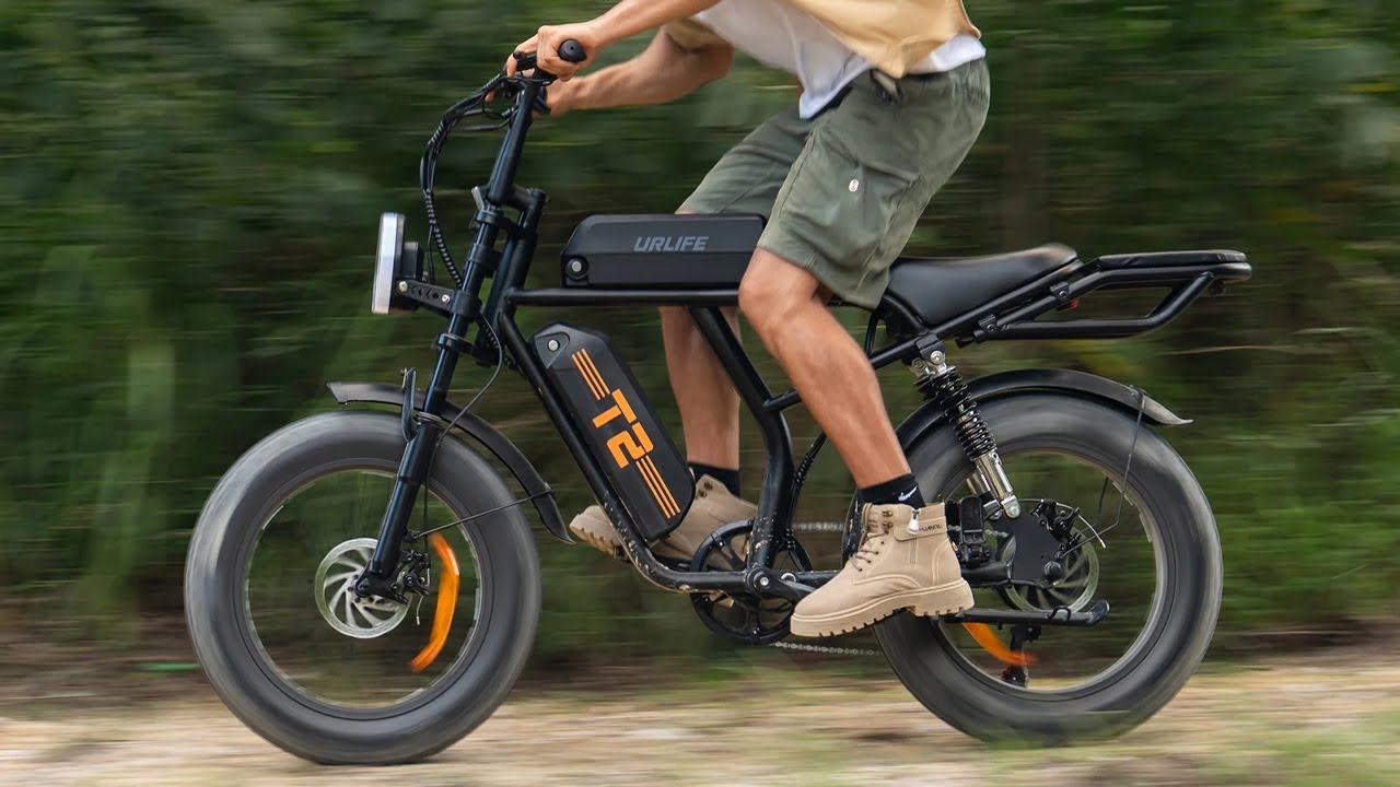 URLIFE T2 Electric Bike 500W Motor 48V 15.6AH Battery All-terrain 20 Fat Inch Tires Electric Bike