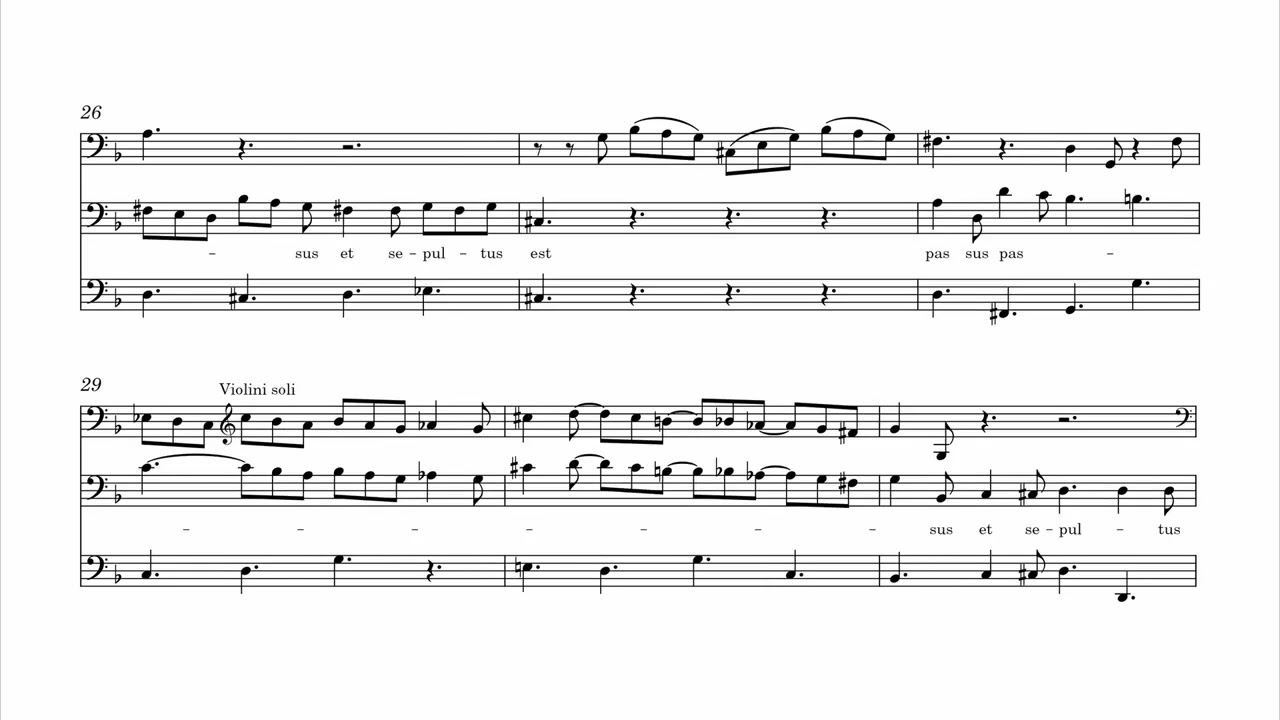 Heinichen Crucifixus from Mass No. 9 S.5