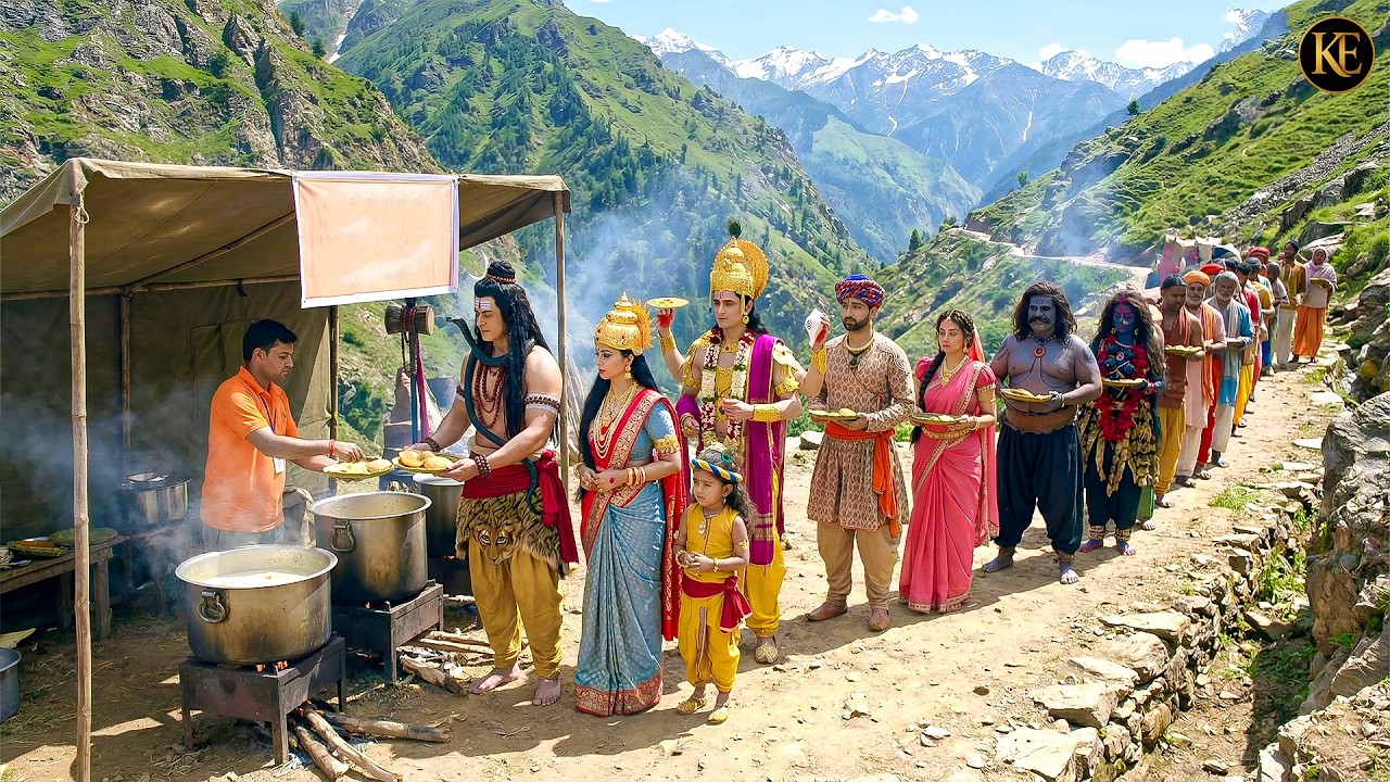 “केदारनाथ में सभी देवताओं के लिए भंडारा लगा।” || यशोमती मईया के नंदलाला || Krishan leela