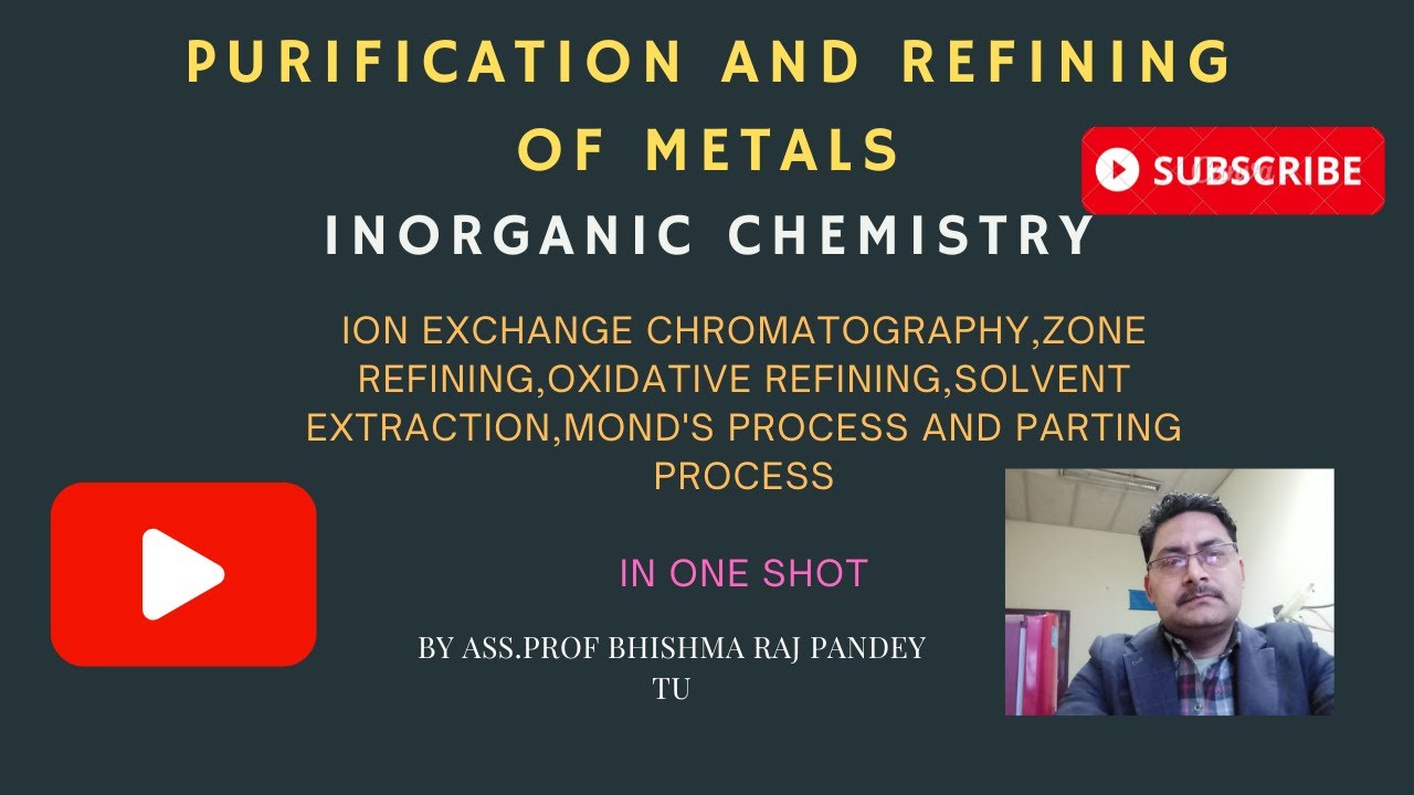 #purificationandrefiningofmetals#chapter1#inorganicchemistry#bsc2ndyear