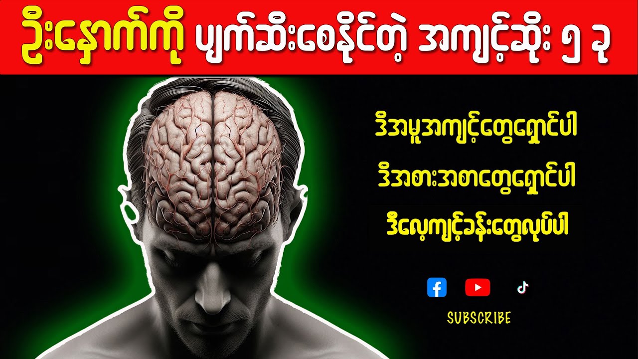 ဦးနှောက်ကိုပျက်ဆီးစေနိုင်တဲ့ အကျင့်ဆိုး ၅ ခု - လုံးဝမလုပ်ပါနဲ့၊ သတိထားပြီး  ရှောင်ပါ