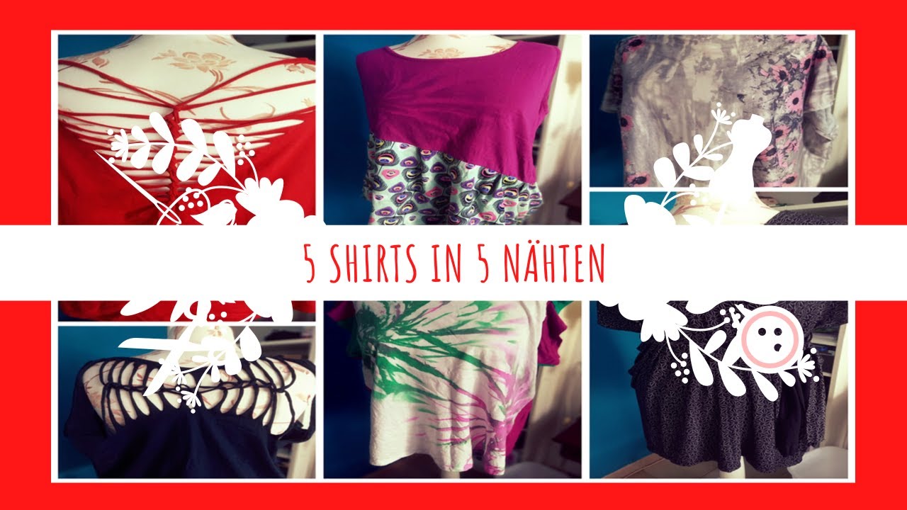 5 Sommer-Shirts in (durchschnittlich) 5 Nähten