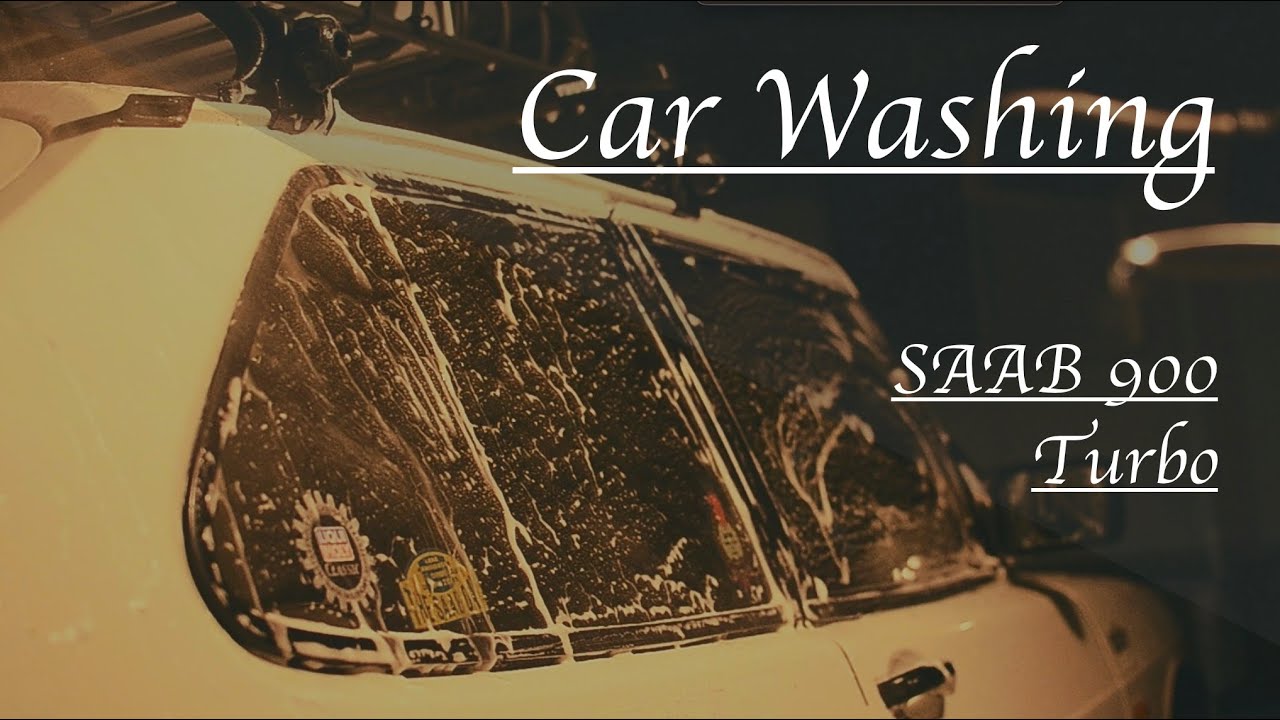 [SAAB 900🇸🇪] Мойка автомобиля, очистка грязного SAAB 900 после снегопада
