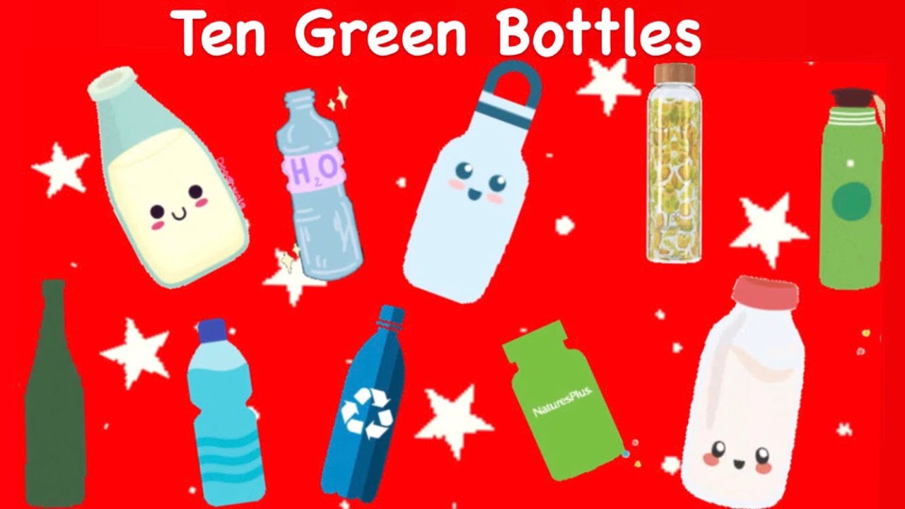 Ten Green Bottles | Smart Happy Baby | Nursery Rhymes | 10 Green Bottles | Baby Song | Kids song