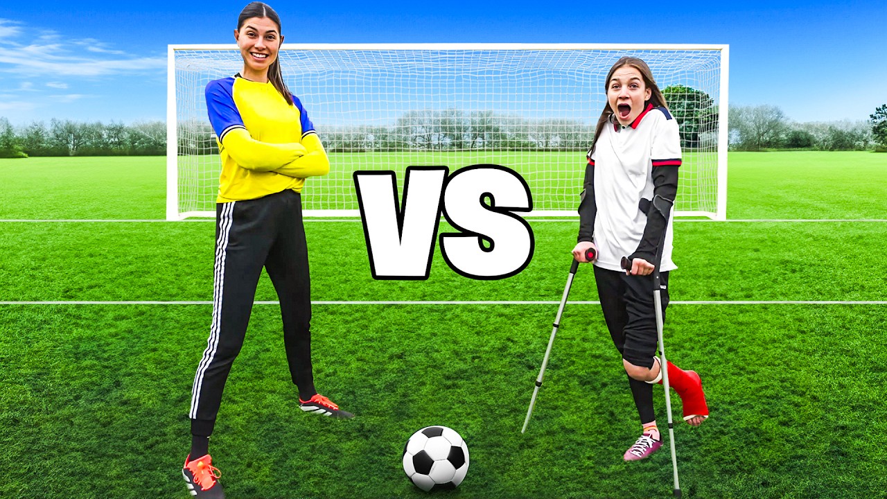 KRUKKEN vs GEEN KRUKKEN VOETBAL CHALLENGE (ANNA vs CELINE) #670