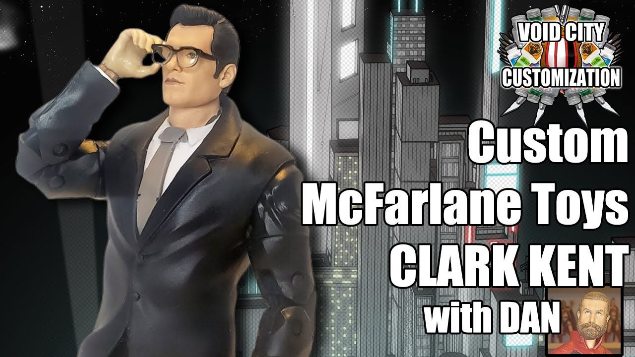 Custom McFarlane DC Multiverse Snyderverse CLARK KENT Action Figure