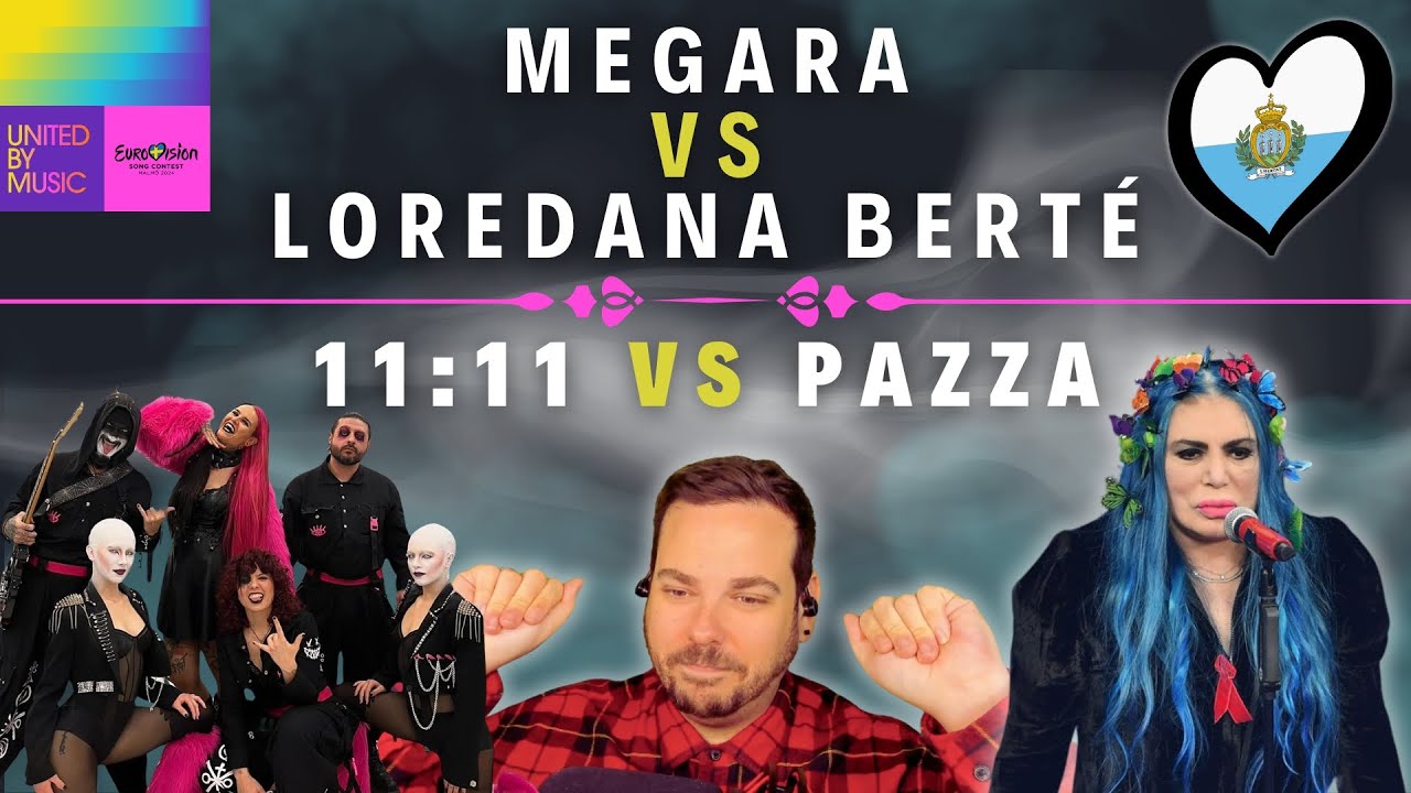 🇸🇲 MEGARA OR LOREDANA? CONTROVERSY - 11:11 VS PAZZA | 🇸🇲 SAN MARINO EUROVISION 2024 REACTION VIDEO