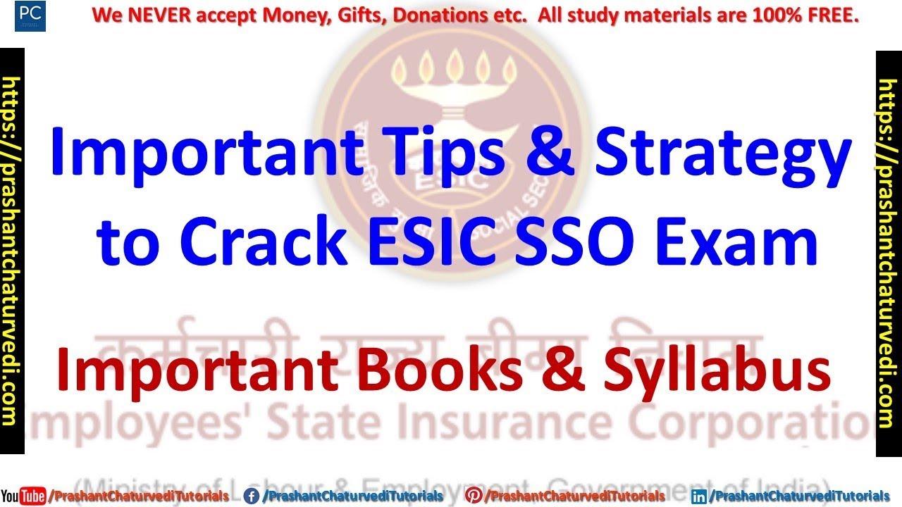 ESIC RECRUITMENT 2018 // {IMPORTANT STRATEGY TO CRACK ESIC EXAM}