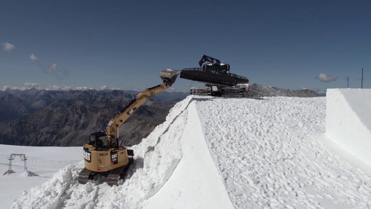 PRINOTH X CAMP Snow Park Construction with Leica iCON alpine