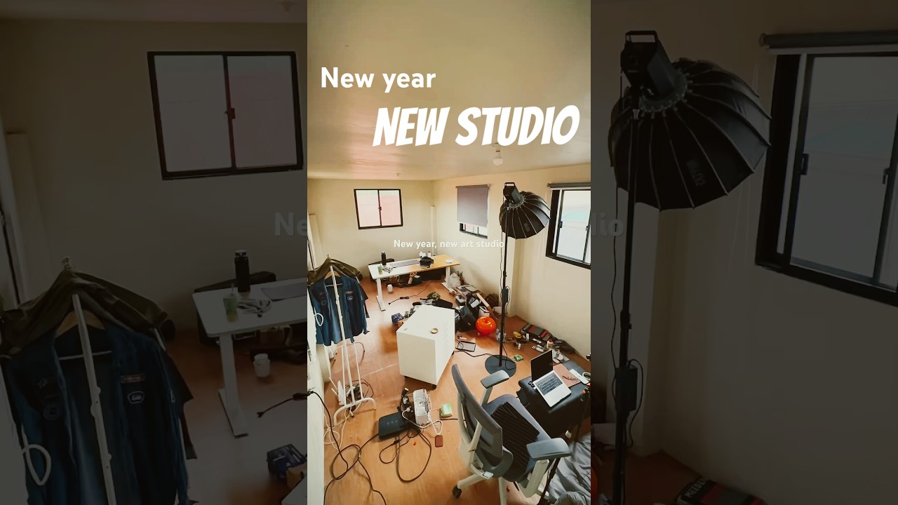 Renovating my new art studio#artstudio #studiotour #artist #shorts