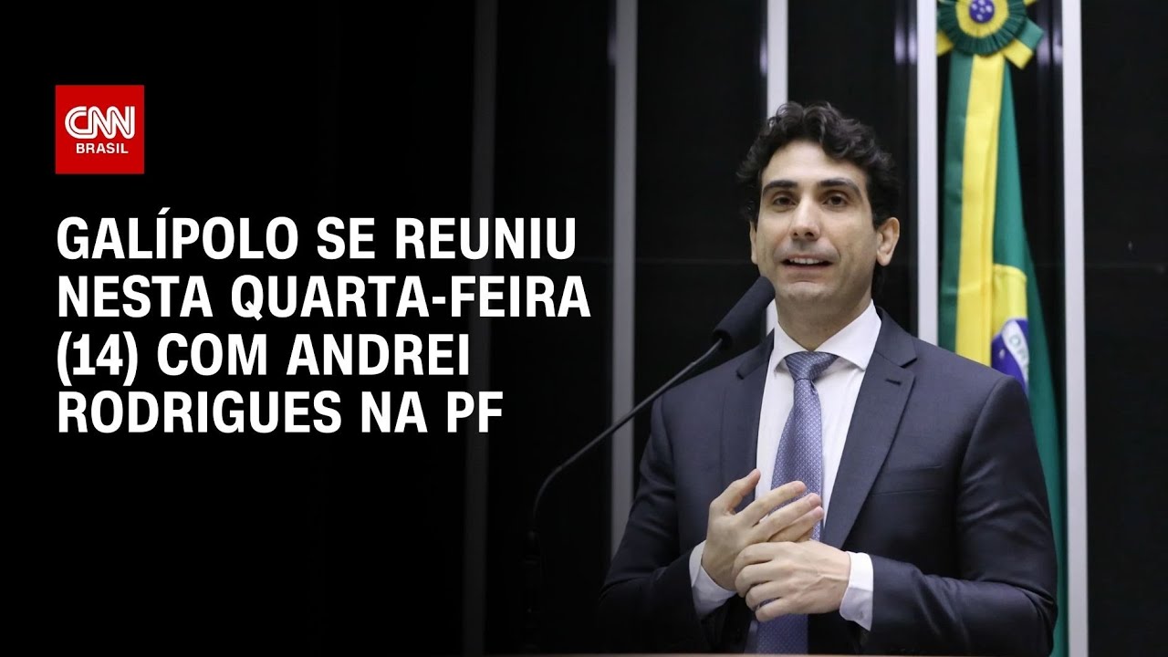 Gal&iacute;polo se encontra com Andrei Rodrigues na sede da PF | CNN PRIME TIME