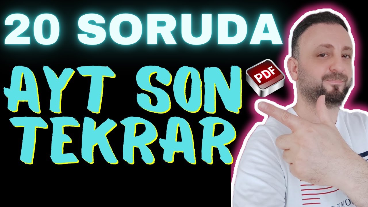 İZLEMEDEN SINAVA GİRME | 20 SORUDA AYT FİZİK SON TEKRAR 2025 | %100 MEB UYUMLU🎯