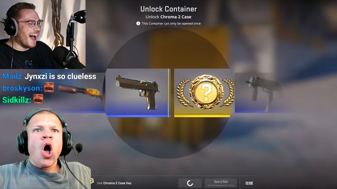 ohnepixel Trolls Jynxzi While Unboxing CS2 Cases