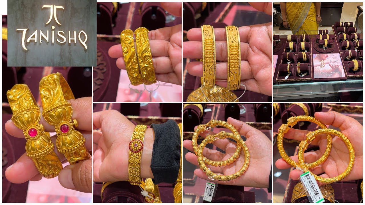Omg Tanishq new gold bangles gold bala/ broad bangle/ nakshi bangle design with price and weight