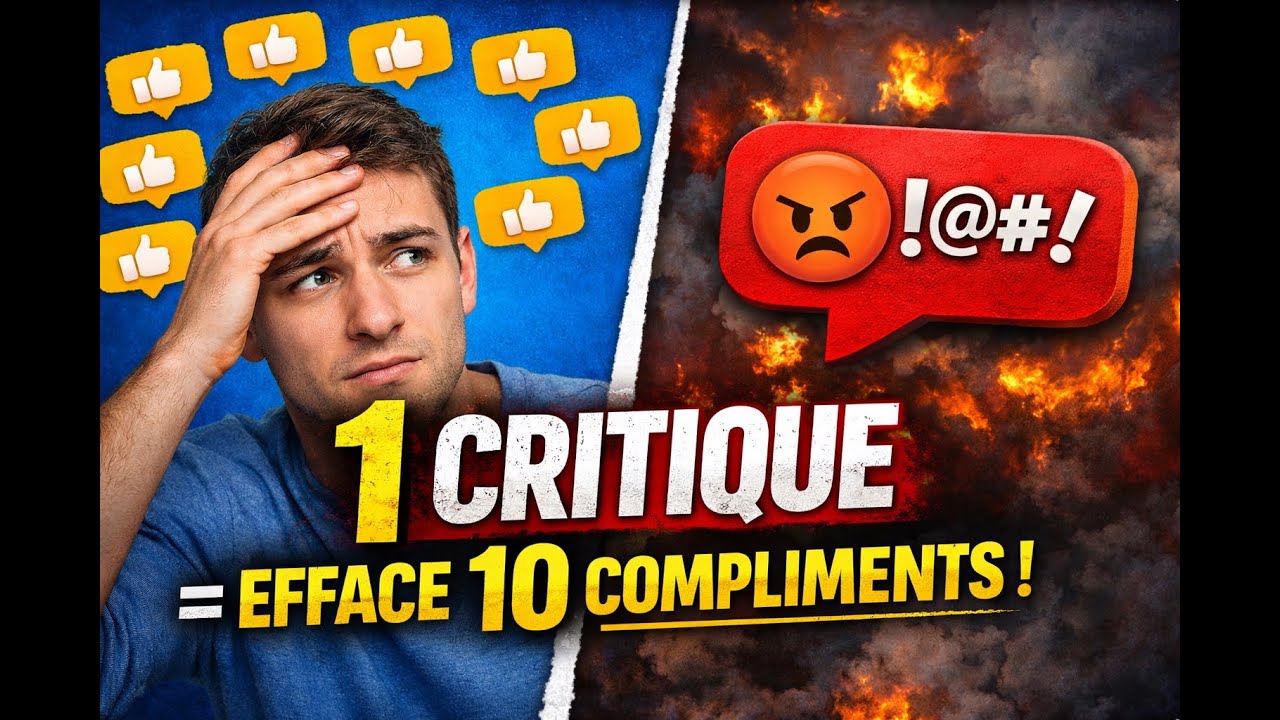 Biais de négativité : pourquoi 1 critique efface 10 compliments (et quoi faire)