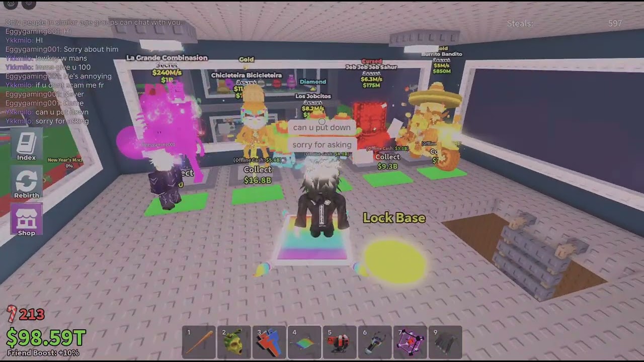 bro really scammed me out of 50 robux.... nice job gng