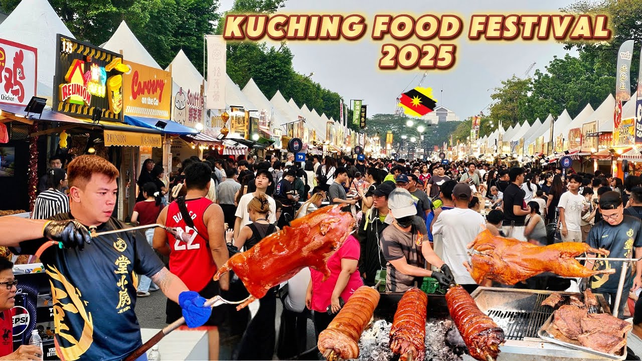 Kuching Food Festival 2025 | Kuching Street Food | MBKS Night Market | Must-Try Sarawak Food