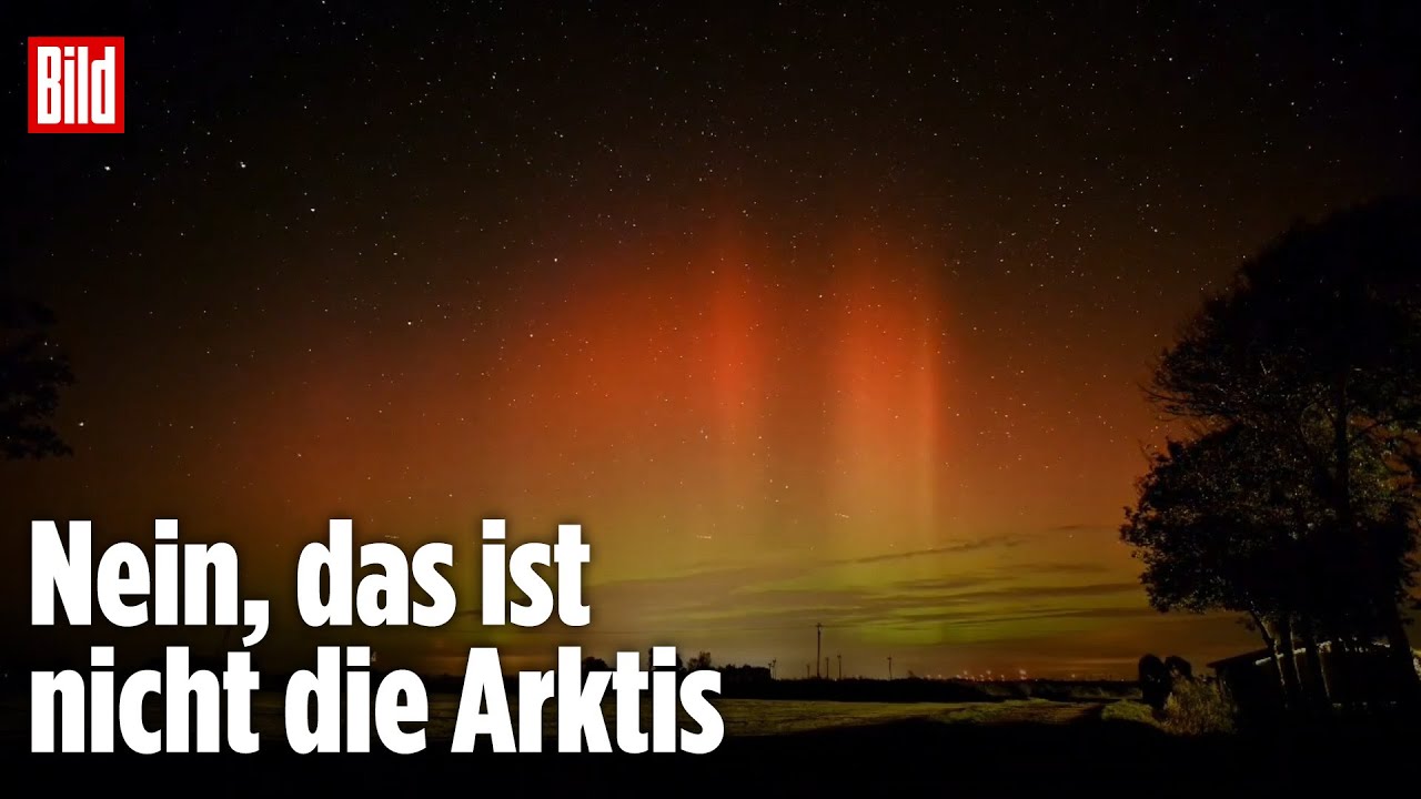 Seltenes Naturspektakel: Polarlichter erleuchten Norddeutschland