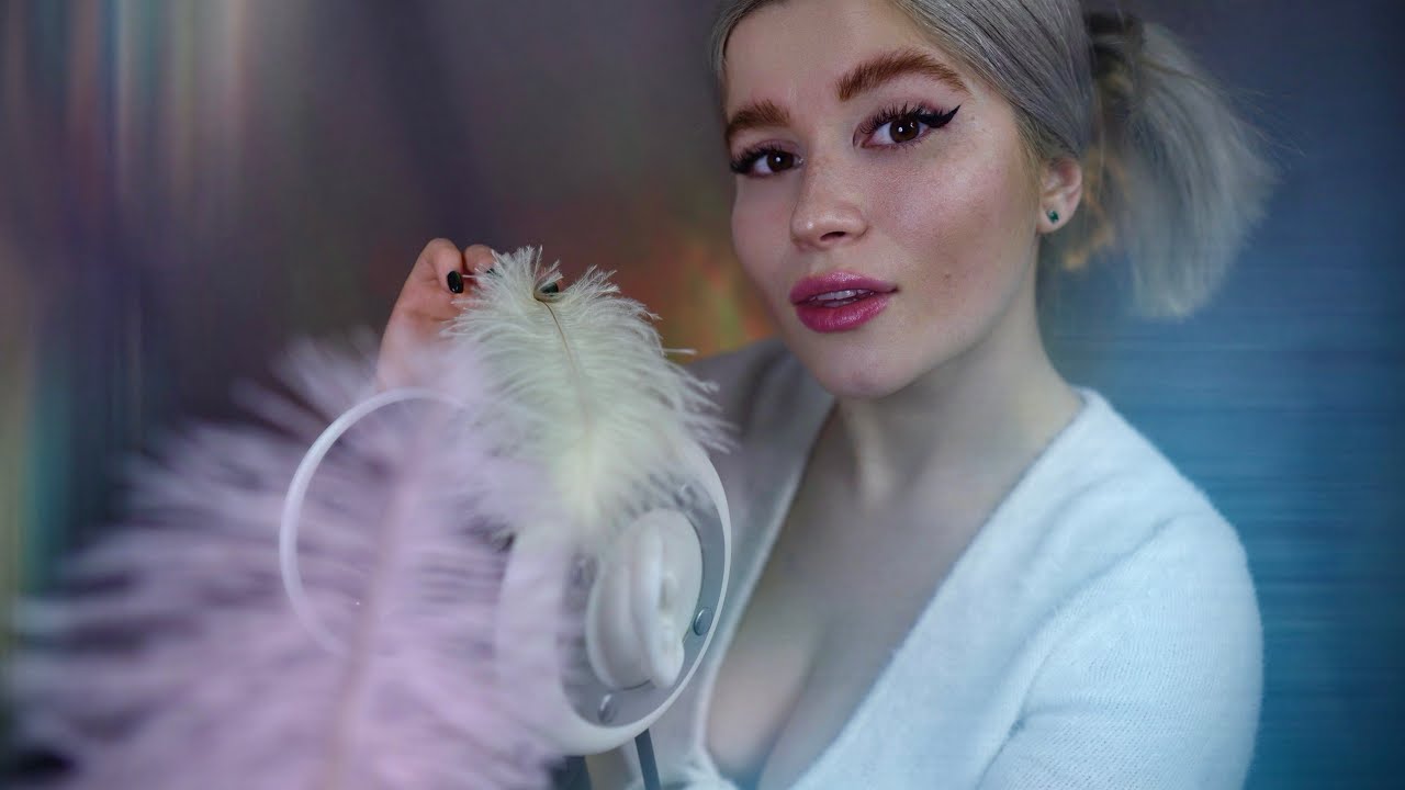 ASMR breathing exercises for stress & anxiety relief ✨ Binaural beats, 3Dio rubbing, visual triggers