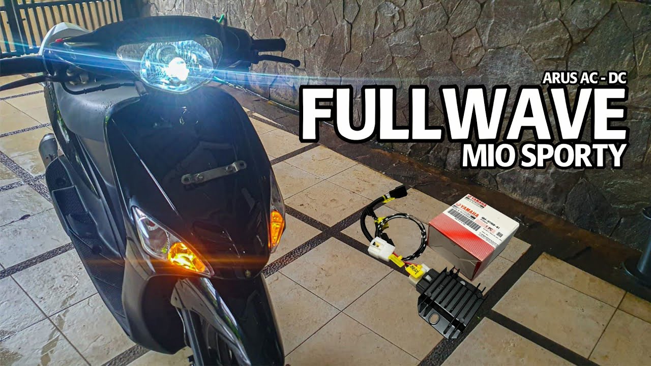 TUTORIAL FULLWAVE ARUS AC - DC PAKE KIPROK NMAX + KABEL, PNP TINGGAL PASANG !! | MIO SPORTY | 169#