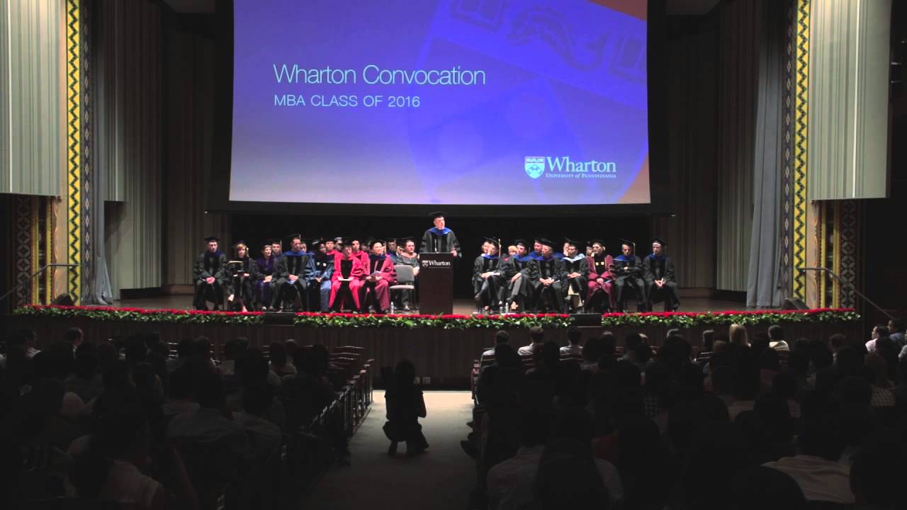 Dean Geoffrey Garrett at the 2014 Wharton MBA Convocation