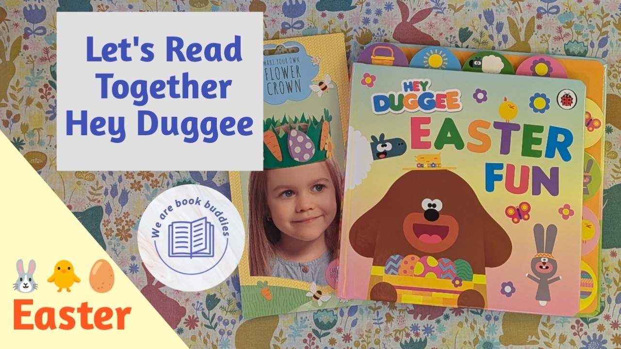 Давайте вместе почитаем книгу про Хей Дагги. Пасхальное веселье: книжка-картинка с вкладками.