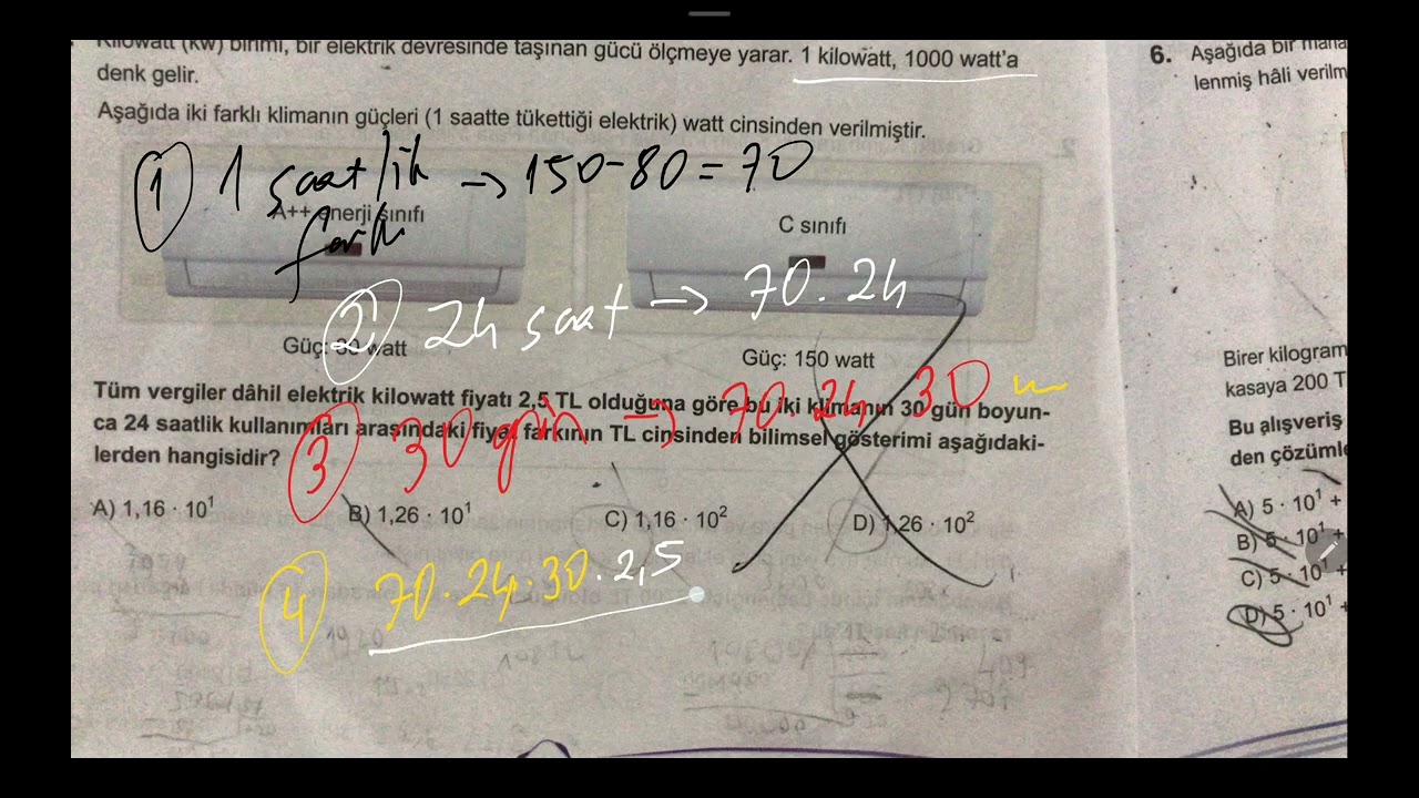 #93 #LGS2026 #8.sınıf #matematik #üslüifadeler #problem #bilimselgösterim #öğrencisoruları