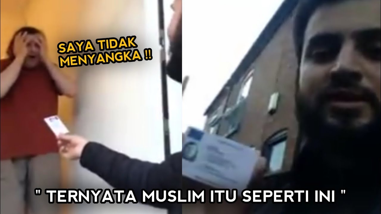 Pria Bule ini Terharu Melihat Pengorbanan Seorang Muslim Mendatangi Rumahnya Demi ini !!