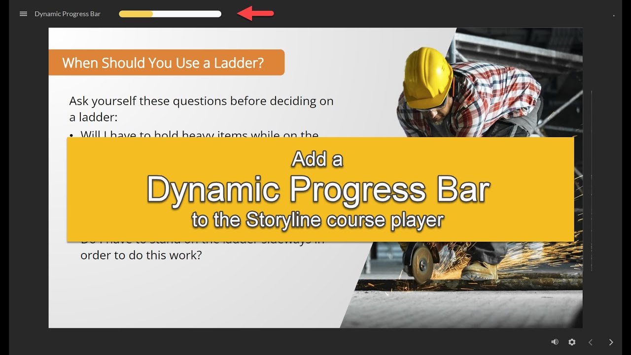How to Add a Dynamic Progress Bar to Your Storyline Course Player