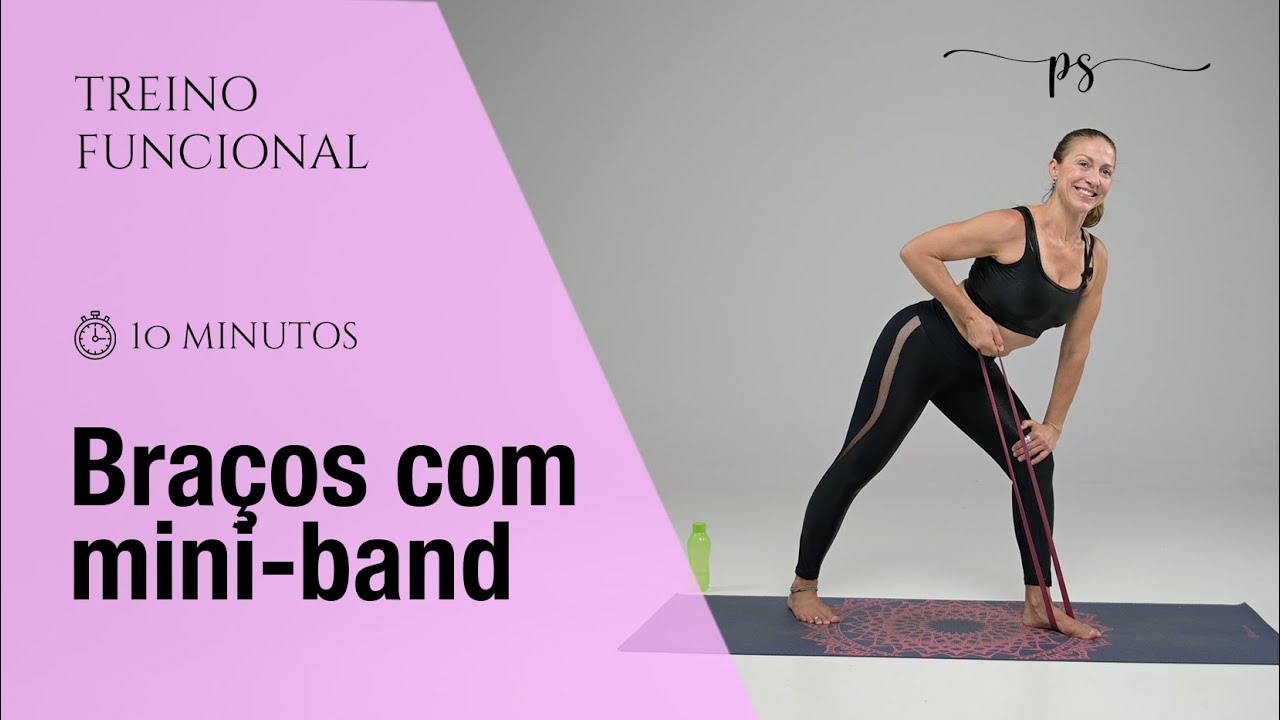 Treino de braços com mini band    10m