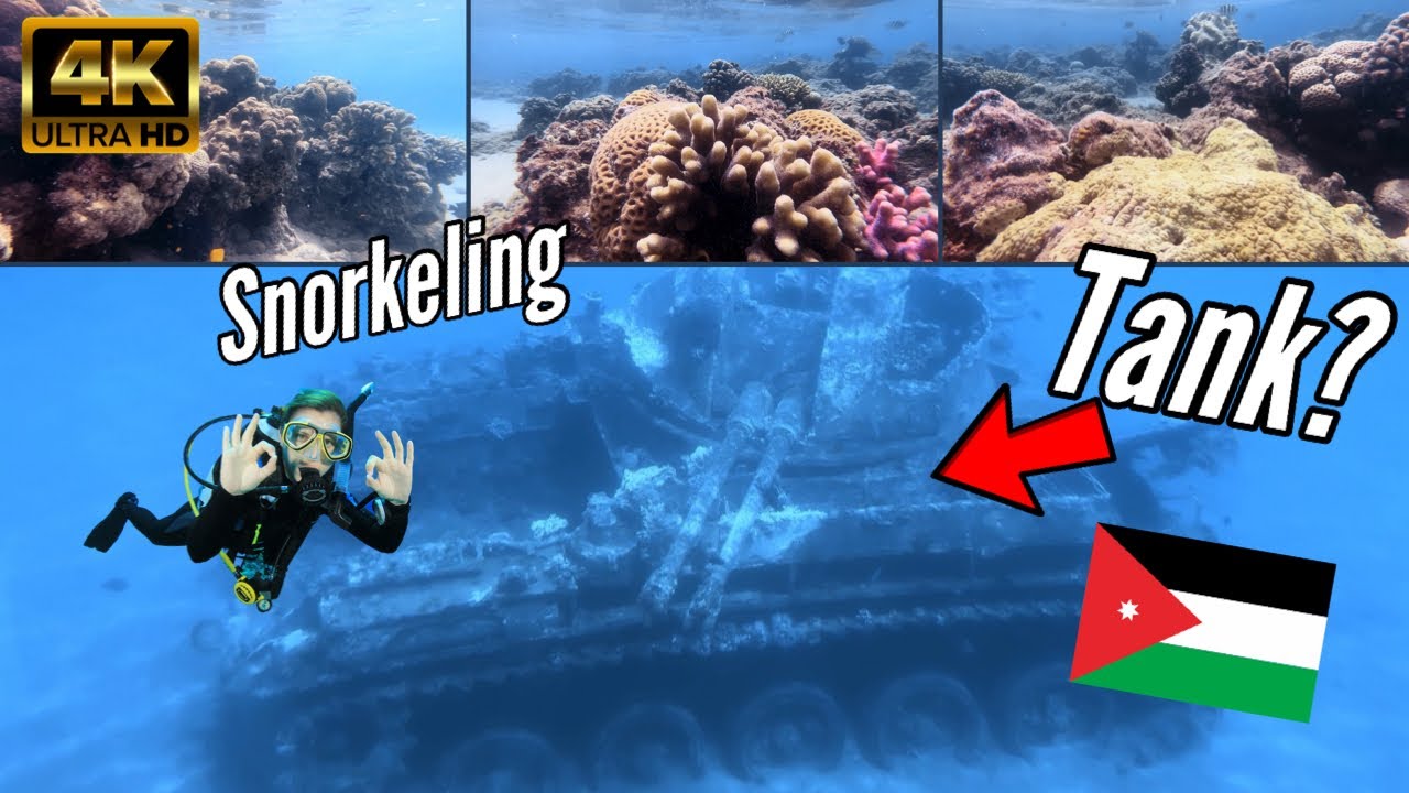 JORDAN SNORKELING | Amazing underwater landscape in Aqaba | 4K 60FPS Relaxing Video