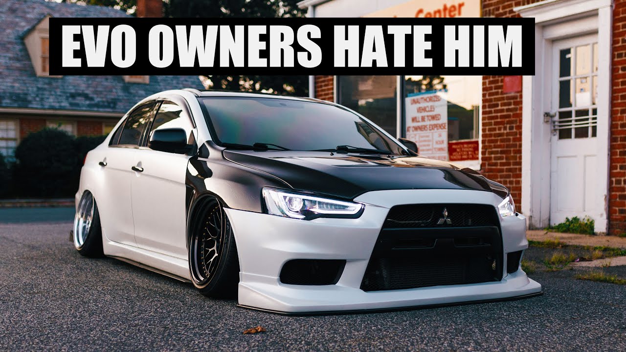 HOTBOI STANCES THE WRONG CAR... Evo X Walk Around