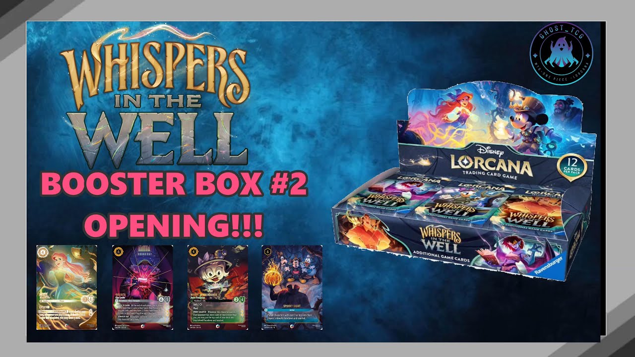 🔥INSANE BOOSTER BOX PULLS!🔥 🎉WHISPERS IN THE WELL RELEASE DAY!🎉 Disney Lorcana!