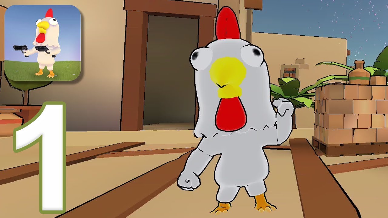 Chicken Strike: Gun Games - Gameplay Walkthrough Part 1 - Tutorial (Android)