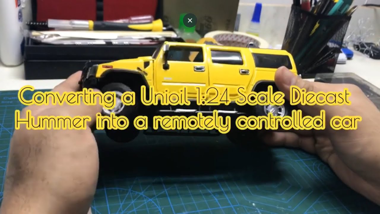 Converting a Unioil Diecast Hummer into an RC