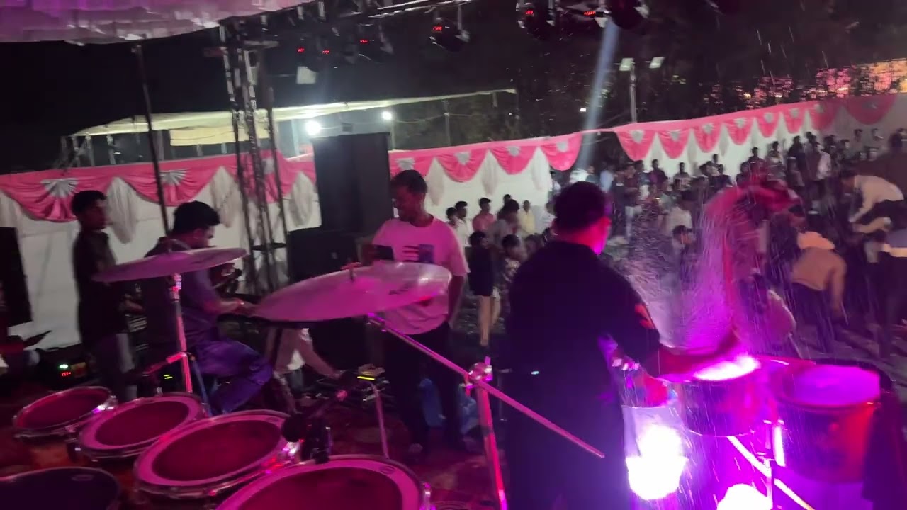 Rakhadi🎹Sudhir🥁Laila🥰laila🥁Water druming🎼Show at kasa🎹🕺🏻