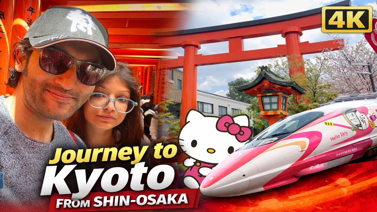 A Journey to Kyoto from Osaka | Hello Kitty Shinkansen #kyoto #japantravelguide #fushimiinarishrine